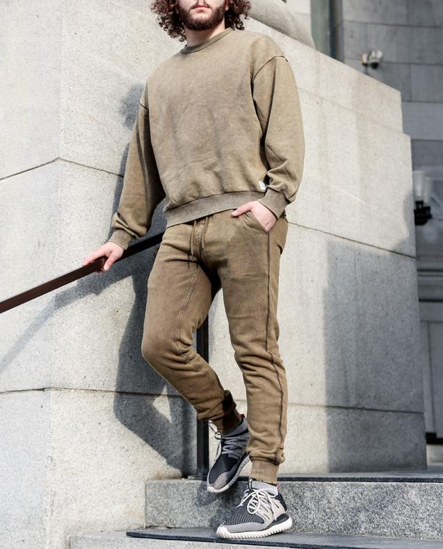 BRONX LS CREW OLIVE