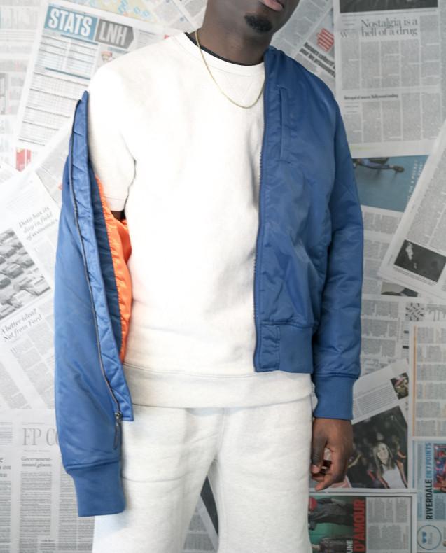 FLIGHT SATIN BOMBER JACKET