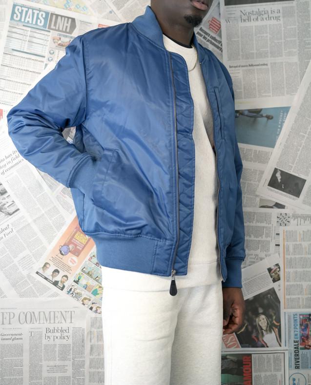 FLIGHT SATIN BOMBER JACKET