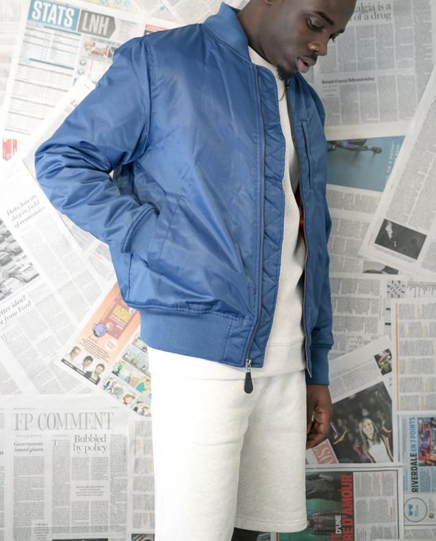FLIGHT SATIN BOMBER JACKET