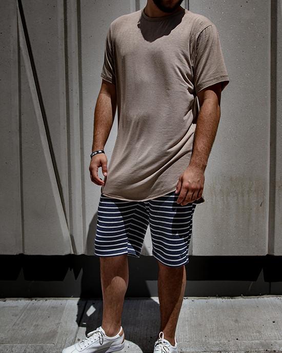 MANU SS CREW SHIRT SAND
