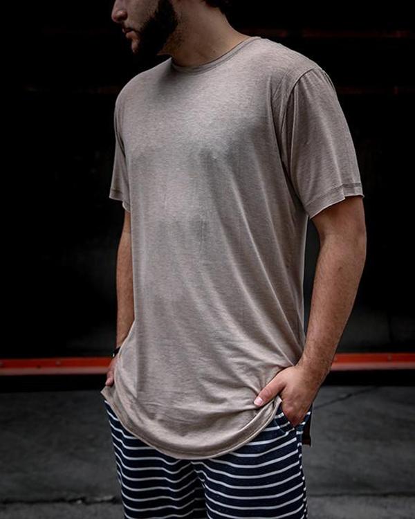 MANU SS CREW SHIRT SAND