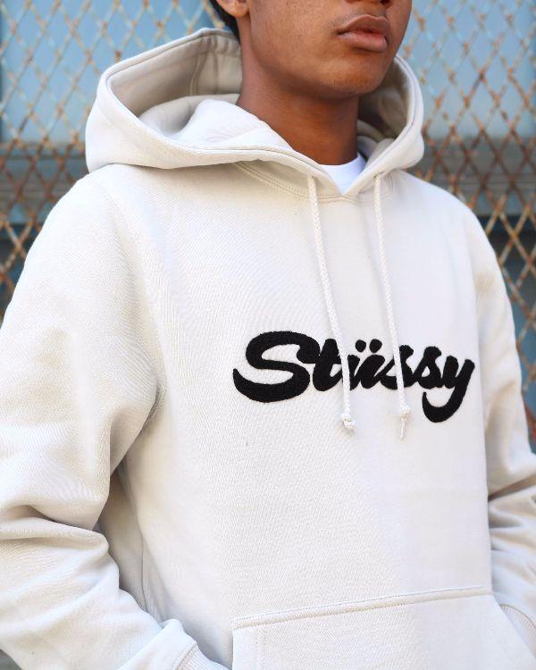 STUSSY CHENILLE APP. HOOD